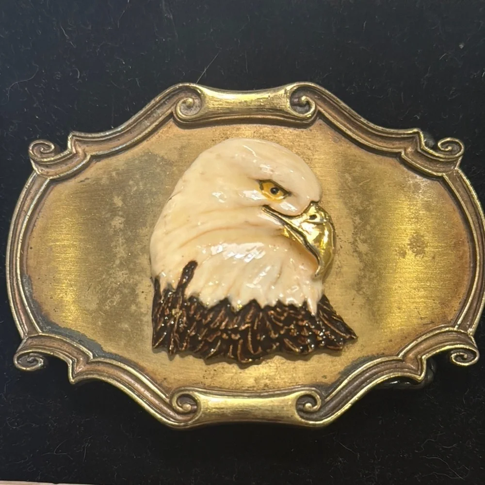 Gold and Brown Eagle Head Accessories